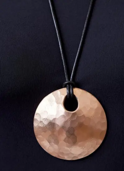 Medium Bronze Sun Pendant 